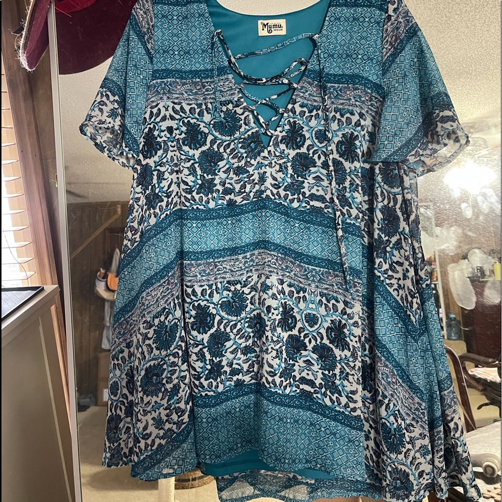 show me your Mumu mini dress
